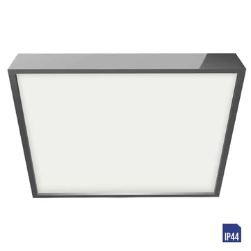 LENYS LED lámpatest 30W/2750lm 4000K 28x28cm IP44 króm; fürdő, fürdőszobai lámpa