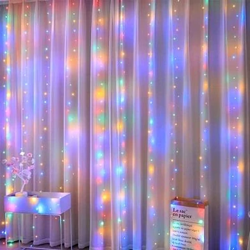 MasterLED 3x3m-es LED függöny RGB  USB csatlakozóval és távirányá­tóval