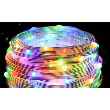 MasterLED 10m-es LED fényfüzér RGB  távirányá­tóval és USB csatlakozóval