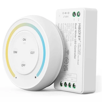 MiBoxer CCT LED Vezérlő DC12-24V 12A Fehér Touch Mágneses Fali Távirányítóval