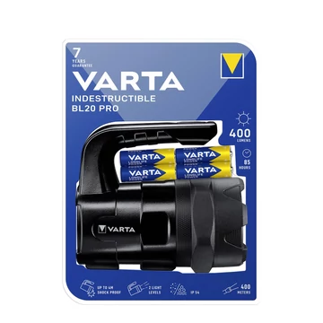 VARTA Kézi Reflektor Indestructible BL20 PRO (+4AA) (400 lumen)