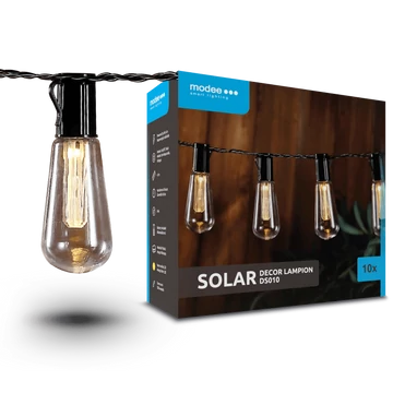 Modee Lighting LED Szolár Napelemes Dekor Lampion 10db 4,7m DS010