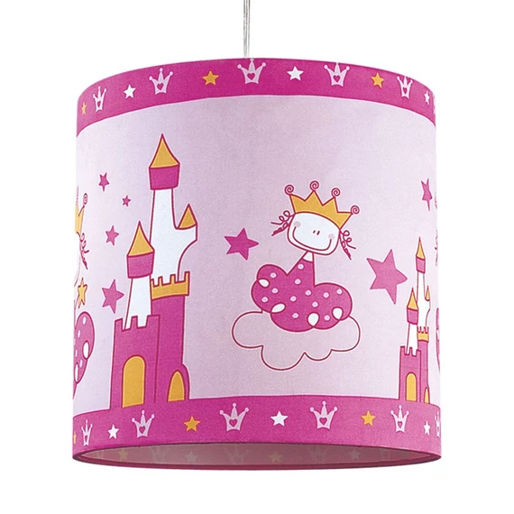 LUNETIC gyermek függeszték 1xE27/60W pink Ø27cm