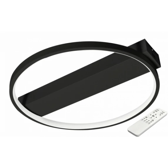MasterLED Galaxis Taurus 33 W-os  40x6 cm fekete LED távirányítós mennyezeti lámpa