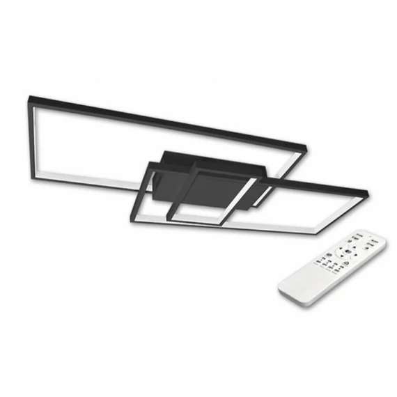 MasterLED Galaxis Vela 90 W-os  83x36 cm fekete LED távirányítós mennyezeti lámpa