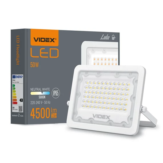 Videx Luka 50 W-os natúrfehér LED reflektor