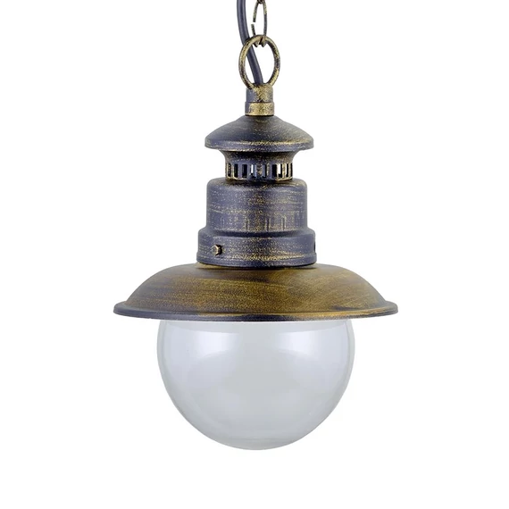 LIMASSOL kültéri függeszték E27/60W IP44 fekete/arany