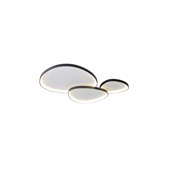 Stone Loire 110W-os 1150x750mm 3000-6500K fekete szí­nű távirányí­tós mennyezeti lámpa