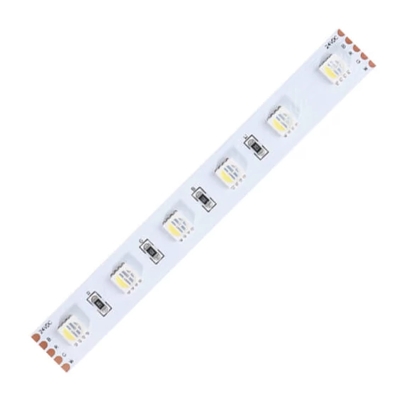 LED szalag beltéri 24V, 17W, 60LED, RGBW- Meleg fehér