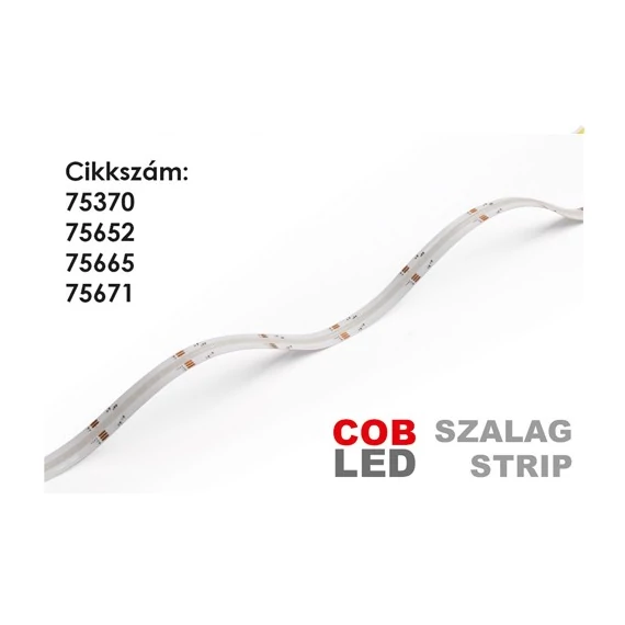 LED Szalag beltéri 24V, 9 Watt, 10 mm COB/420 LED, RGB