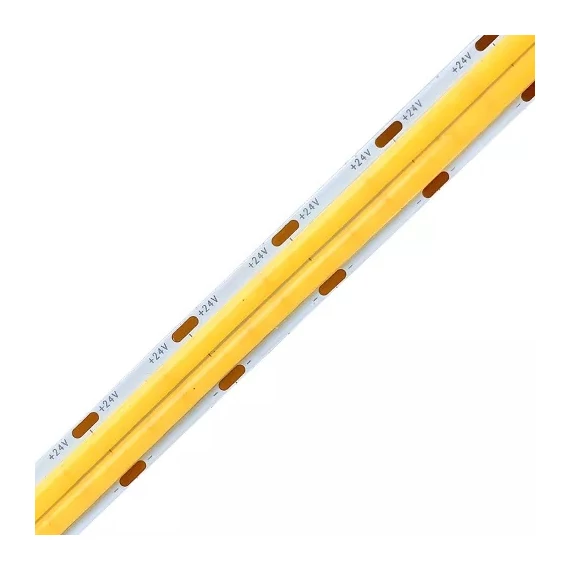 LED Szalag beltéri 24V, 24 Watt, 12 mm COB/600 LED, ~2160 Lumen, 4000-4500K (napfény fehér)