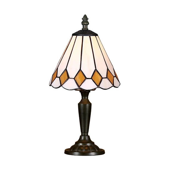 TIFFANY asztali lámpa E14/40W Ø16cm