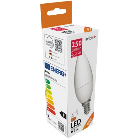 Avide LED Candle 2.5W E14 NW 4000K