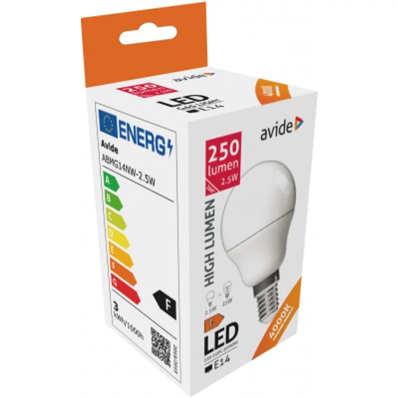 Avide LED Globe Mini G45 2.5W E14 NW 4000K