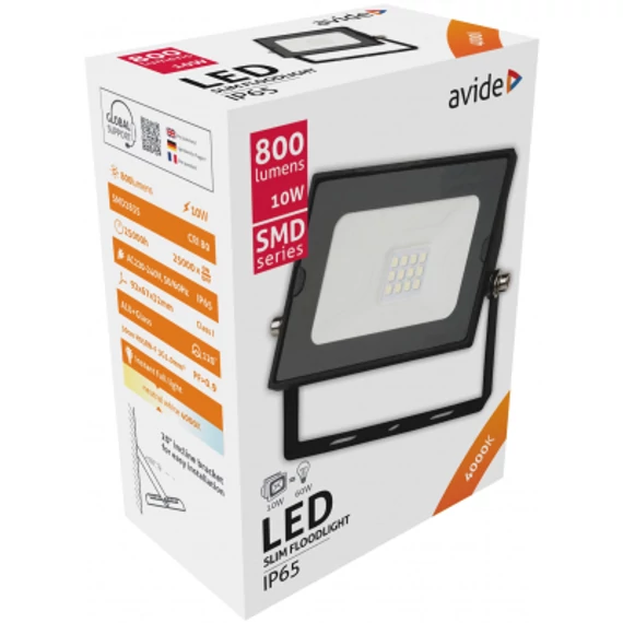 Avide LED Reflektor Slim SMD 10W NW 4000K