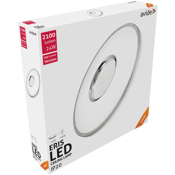 Avide LED Mennyezeti Lámpa Eris 24W 380*85mm NW 4000K