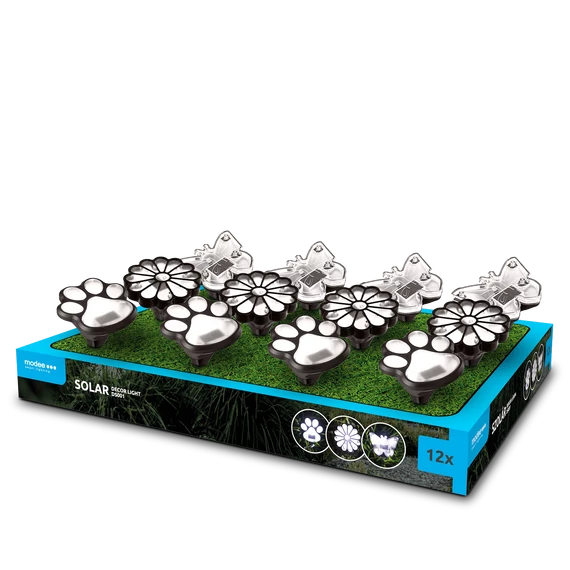 Modee Lighting LED Szolár Napelemes Dekor Lámpa DS001 (12db/display)