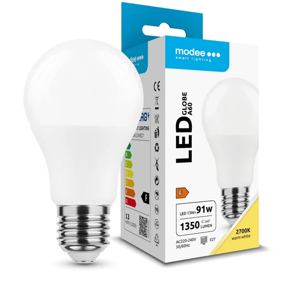 Modee Lighting LED Izzó Globe A60 13W E27 200° 2700K (1350 lumen) ERP