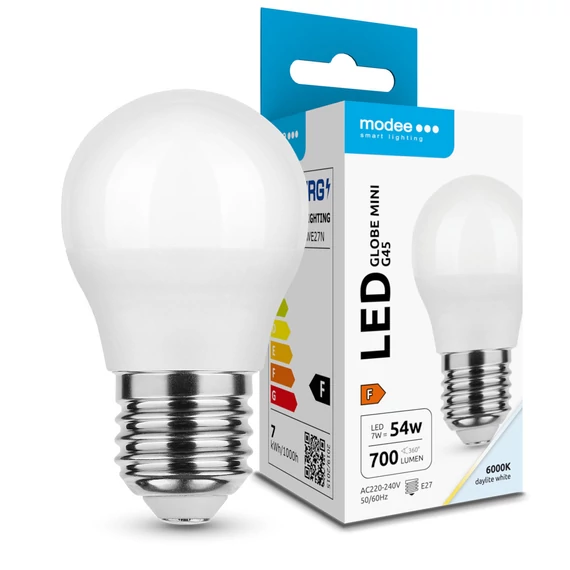 Modee Lighting LED Izzó Globe Mini G45 7W E27 200° 6000K (700 lumen) ERP