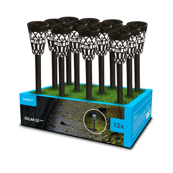 Modee Lighting LED Szolár Napelemes Leszúrható Lámpa GS006 (38cm) (12db/display)