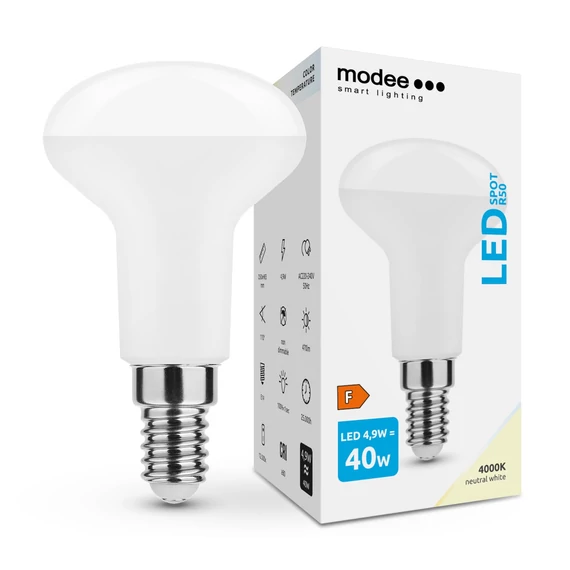 Modee Lighting LED Izzó Spot R50 4,9W E14 110° 4000K (470 lumen) A-series ERP