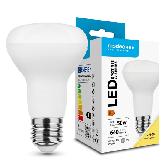 Modee Lighting LED Izzó Spot R63 7,3W E27 110° 2700K (640 lumen) A-series ERP