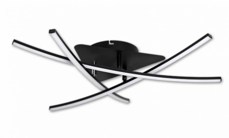 MasterLED Modena Loria 29 W-os átm.62 cm natúr fehér fekete LED mennyezeti lámpa