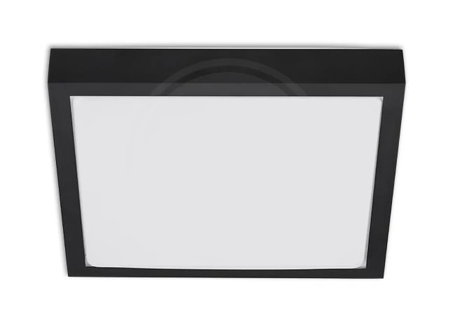 MasterLED Solen 270x270 mm négyzet alakú fekete mennyezeti lámpa 2xE27 foglalattal