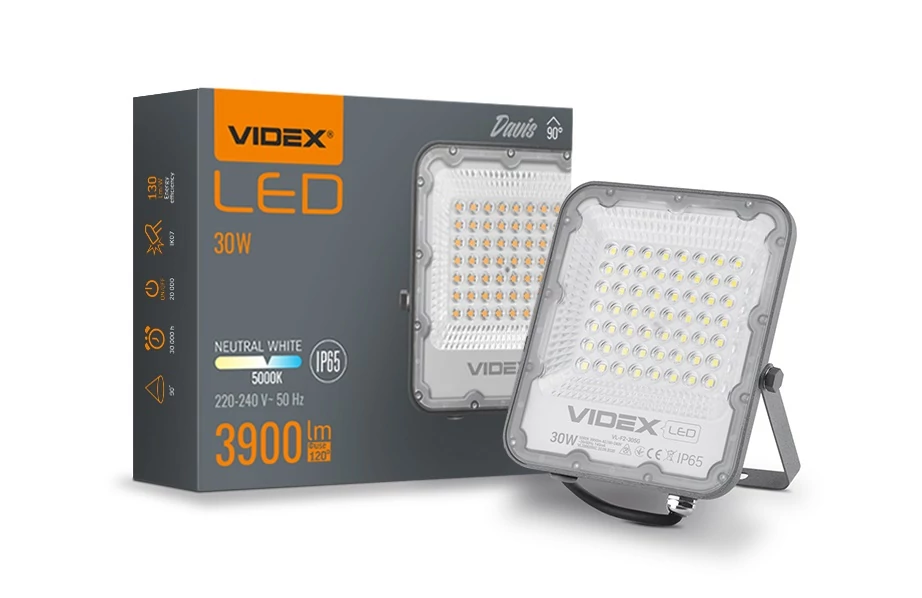 Videx Davis 30 W-os 5000K  3 900lm  LED reflektor