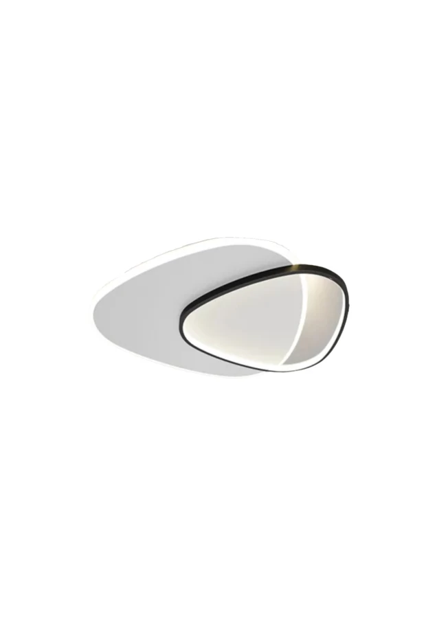 Stone Seine 48W-os 490x400mm  3000-6500K fekete-fehér szí­nű távirányí­tós mennyezeti lámpa