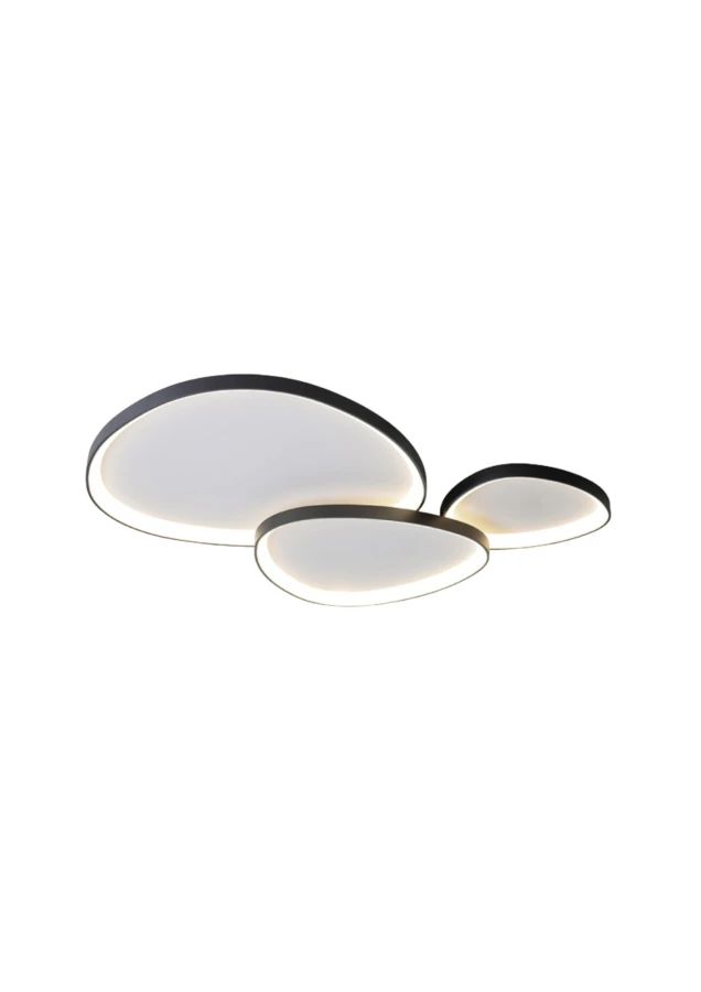 Stone Loire 110W-os 1150x750mm 3000-6500K fekete szí­nű távirányí­tós mennyezeti lámpa