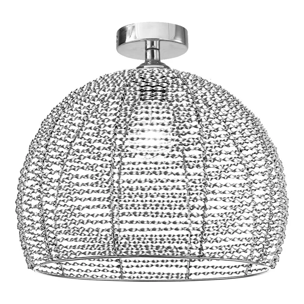 SCELETON mennyezet lámpa E27/60W króm/ezüst Ø35cm