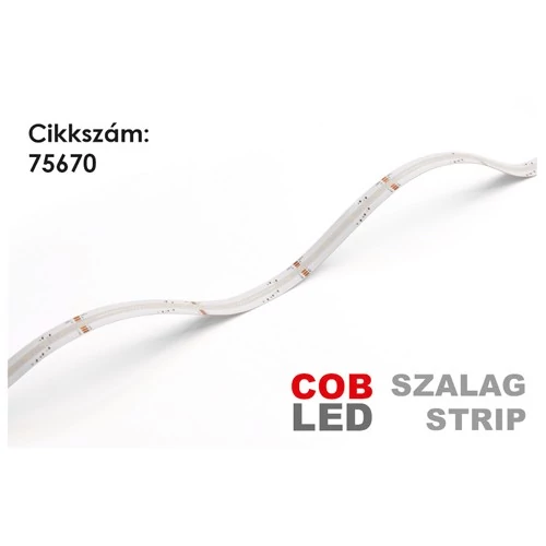 LED Szalag beltéri 24V, 15 Watt, 10 mmCOB/840 LED, ~1050 Lumen, WW (3000K) + CW (6500K)