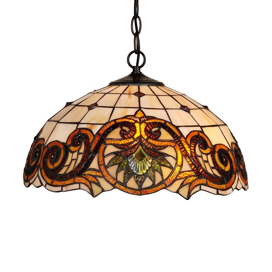 TIFFANY függeszték 2xE27/60W Ø40cm