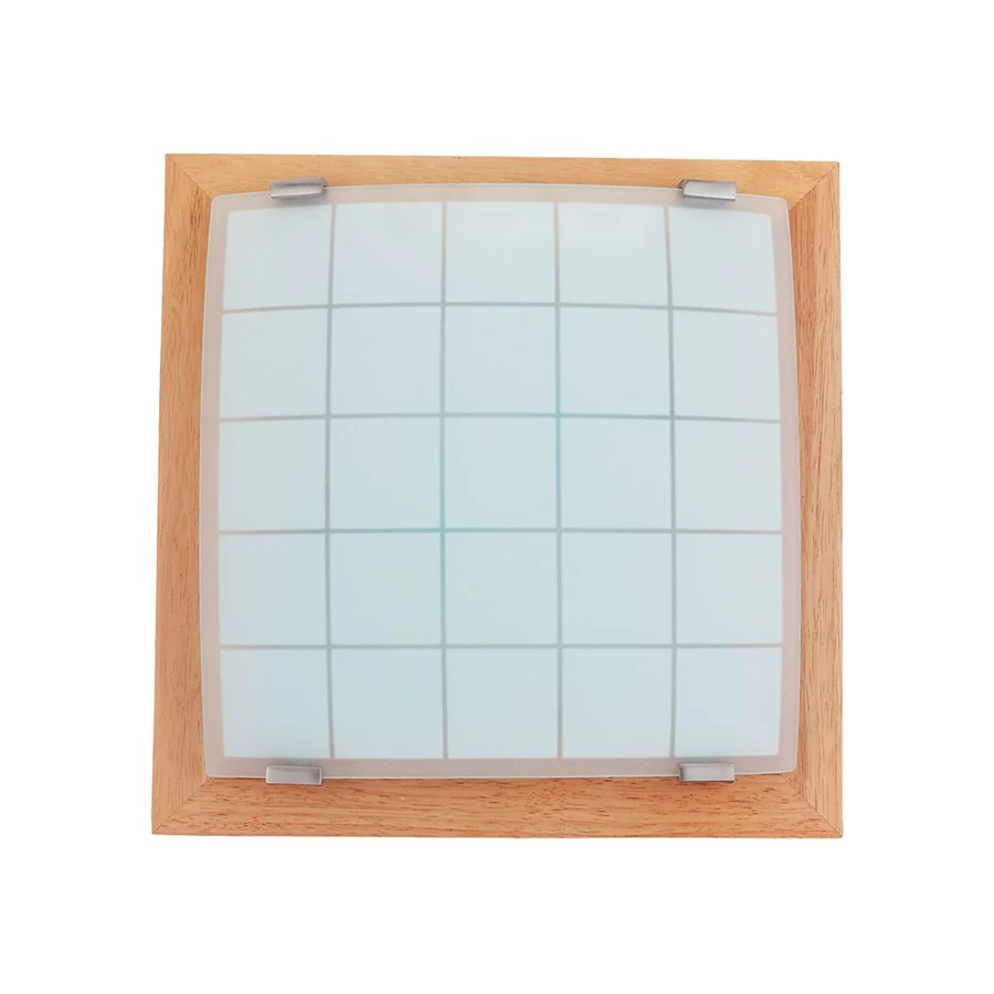 GEOMETRICA mennyezet lámpa E27/60W 30x30cm világos fa