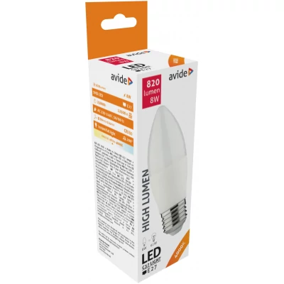 Avide LED Candle 8W E27 NW 4000K