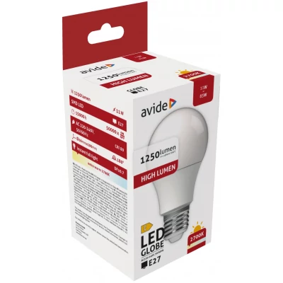 Avide LED Globe A60 11W E27 EW 2700K