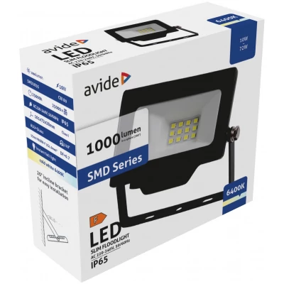 Avide LED Reflektor Slim SMD 10W CW 6400K