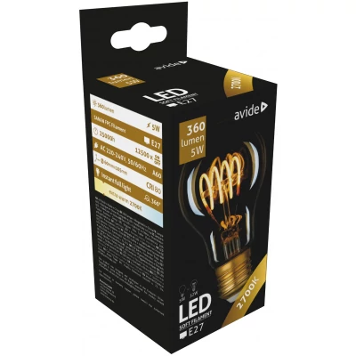 Avide LED Soft Filament Globe 5W E27 EW 2700K