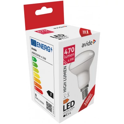 Avide LED R50 4.9W E14 WW 3000K