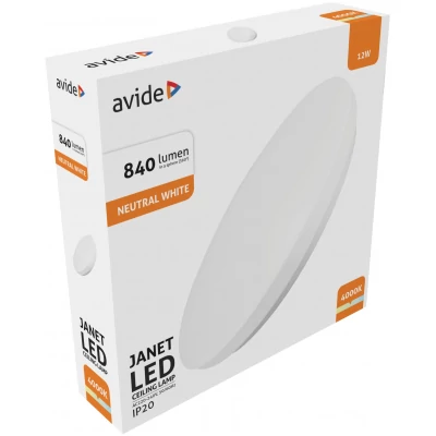 Avide LED Mennyezeti Lámpa Janet 12W 260*60mm NW 4000K