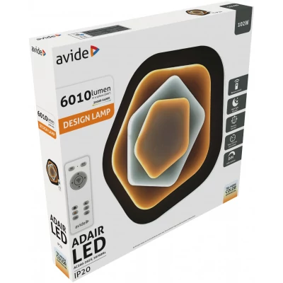 Avide Design Mennyezeti Lámpa Adair 102W(51+51) RF Távirányítóval