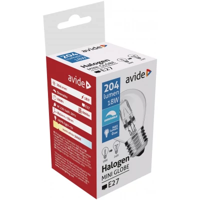 Avide Halogén Classic Mini 18W E27 2000h