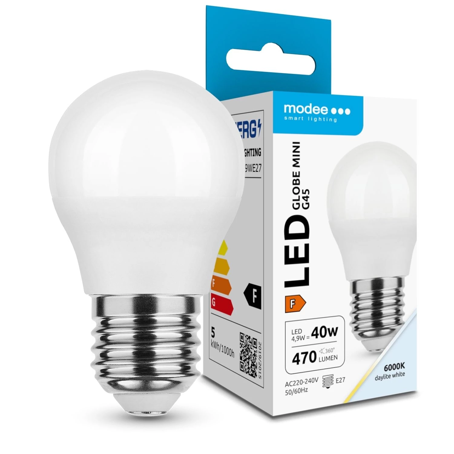 Modee Lighting LED Izzó Globe Mini G45 4,9W E27 200° 6000K (470 lumen) ERP